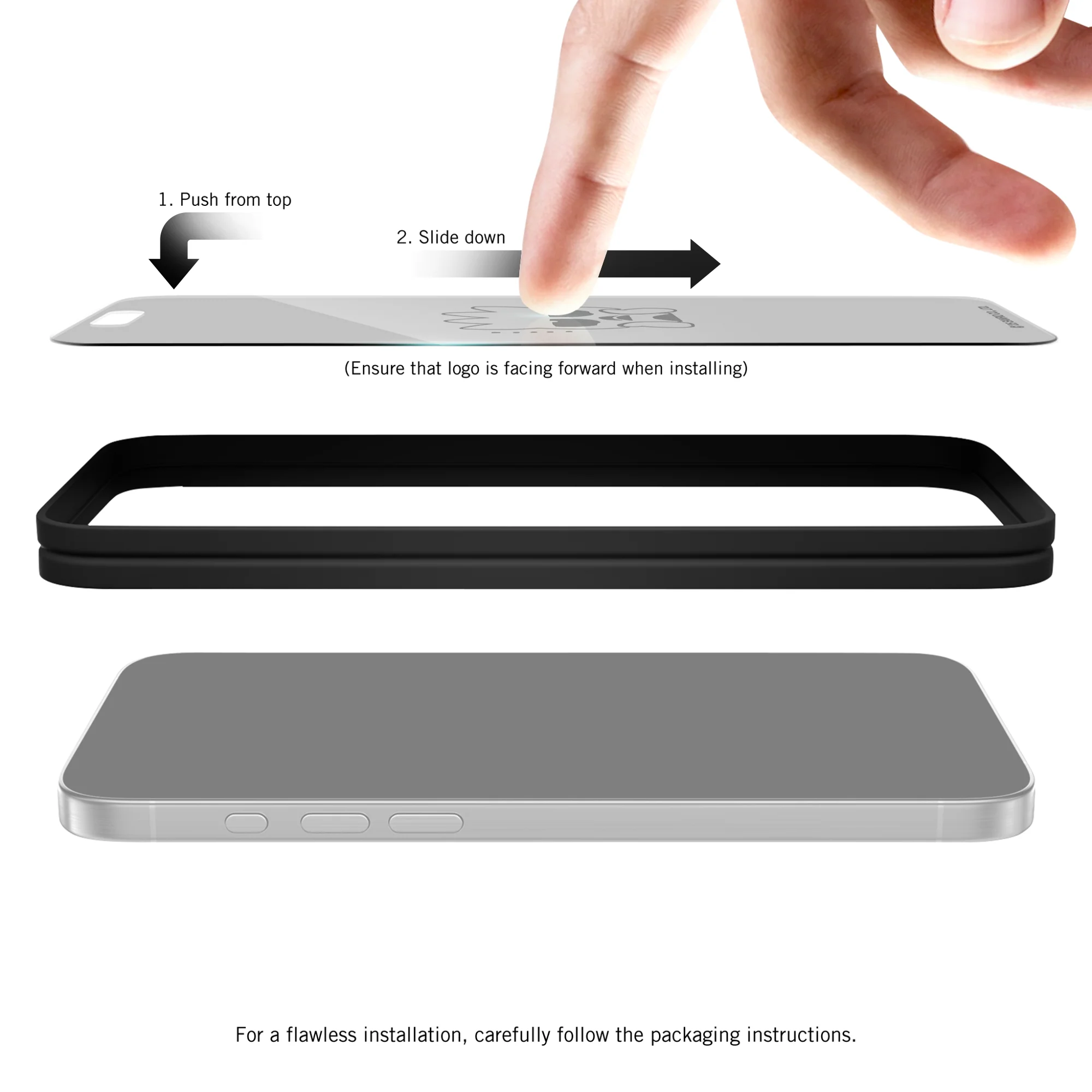 Badtz-Maru x Screen Skinz Thinking iPhone Clear Screen Protector - Image 4