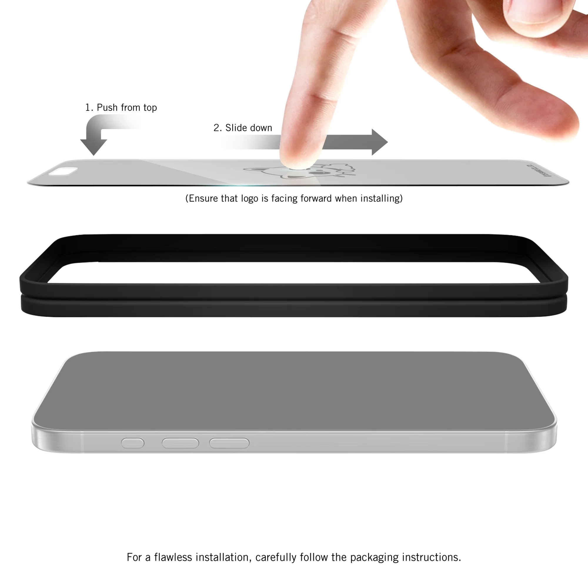 Chococat x Screen Skinz Sleepy iPhone Clear Screen Protector - Image 4