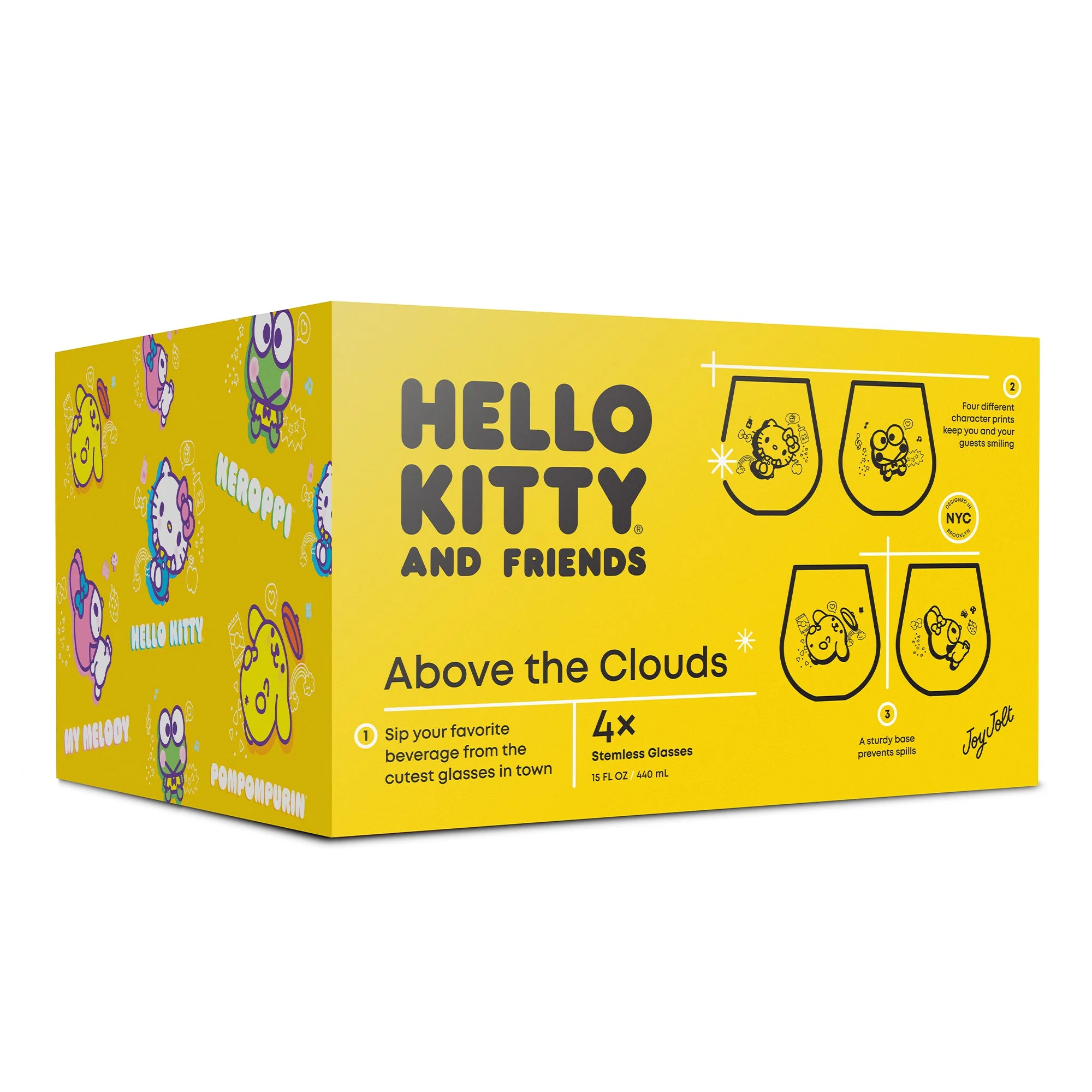 Hello Kitty and Friends Above the Clouds Stemless Glasses (Set of 4) - Image 17