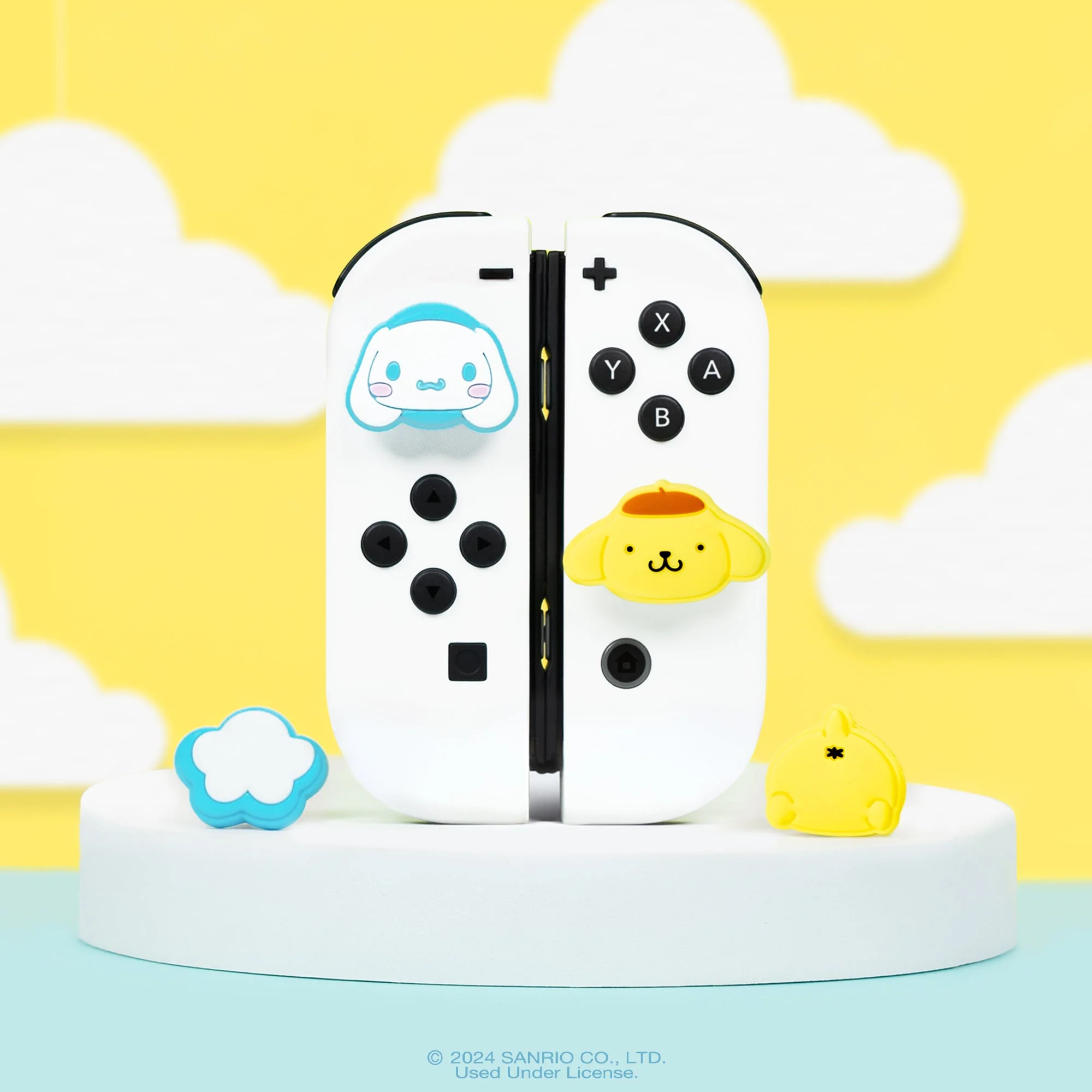 Hello Kitty and Friends Nintendo Switch Grip Caps (Cinnamoroll + Pompompurin) - Image 5