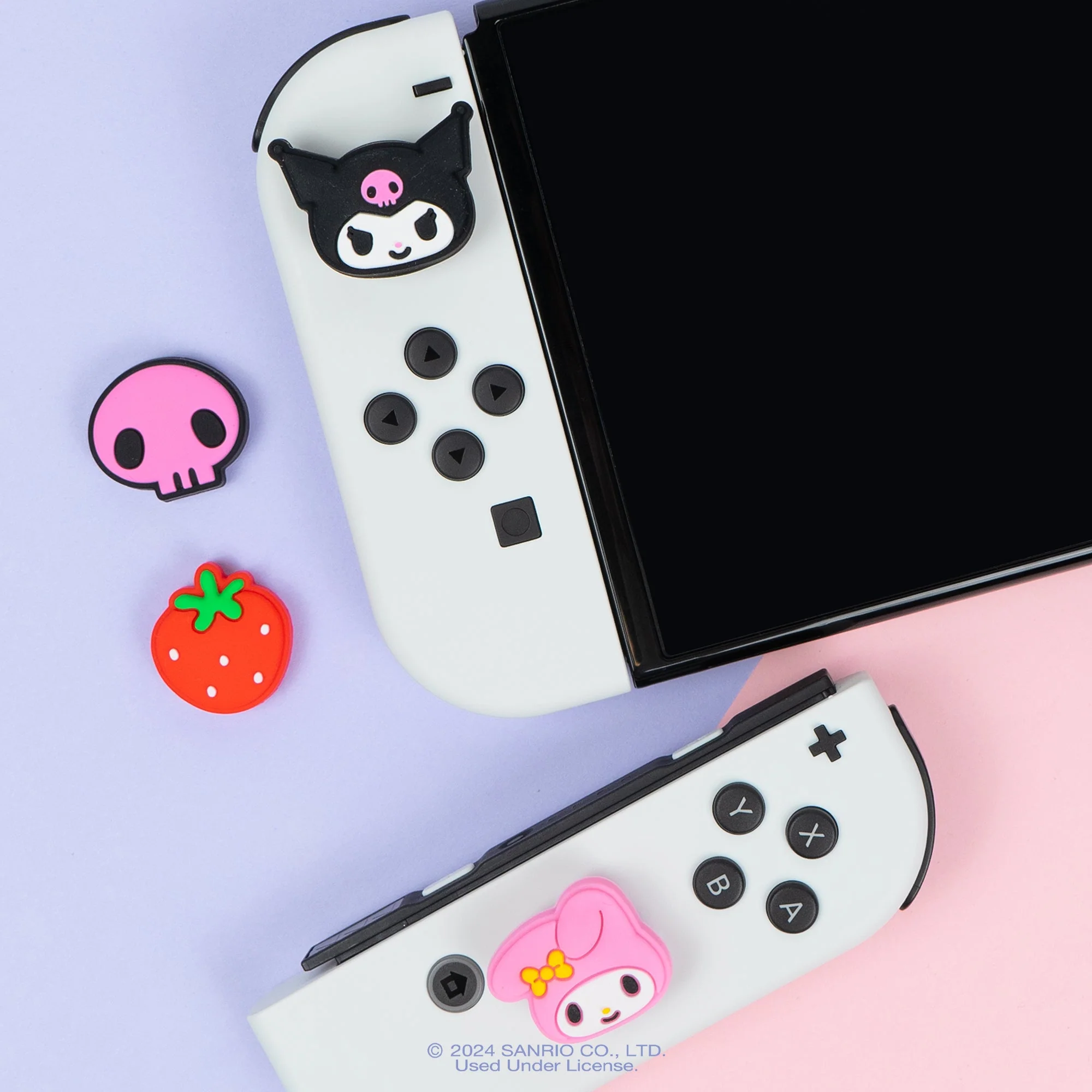 Hello Kitty and Friends Nintendo Switch Grip Caps (Kuromi + My Melody) - Image 3