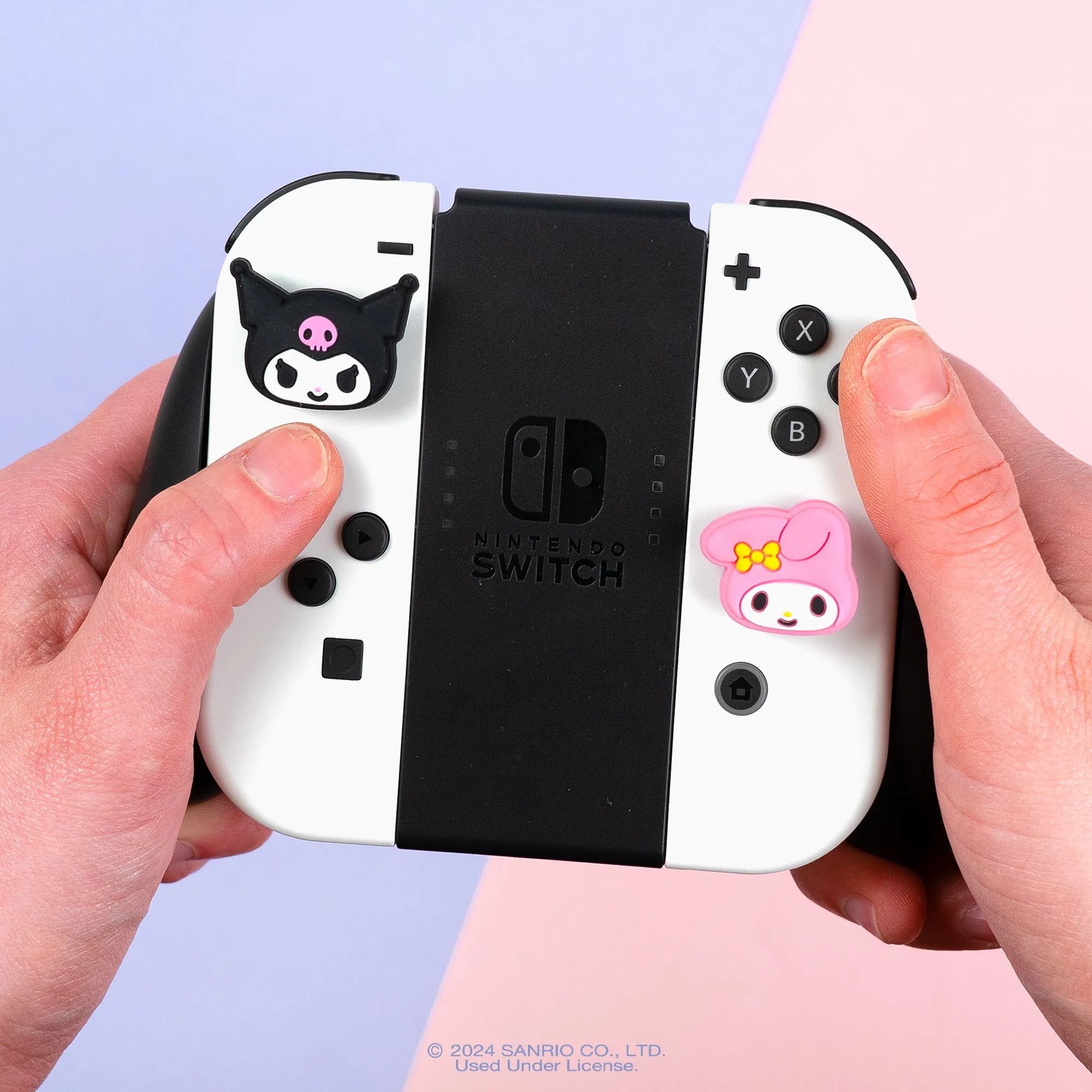 Hello Kitty and Friends Nintendo Switch Grip Caps (Kuromi + My Melody) - Image 5