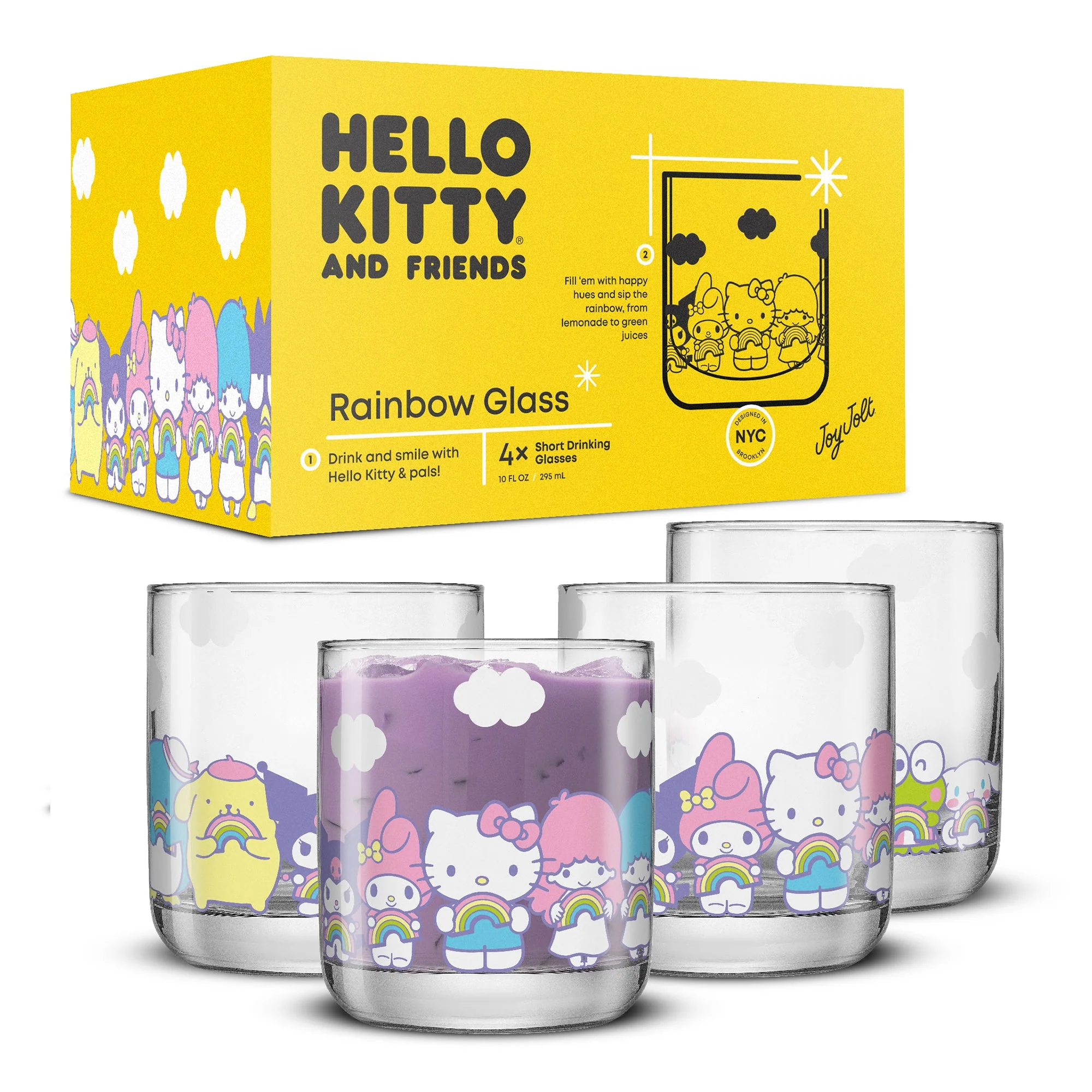 Hello Kitty and Friends Rainbow Short Drinking Glasses (Set of 4) - Image 10