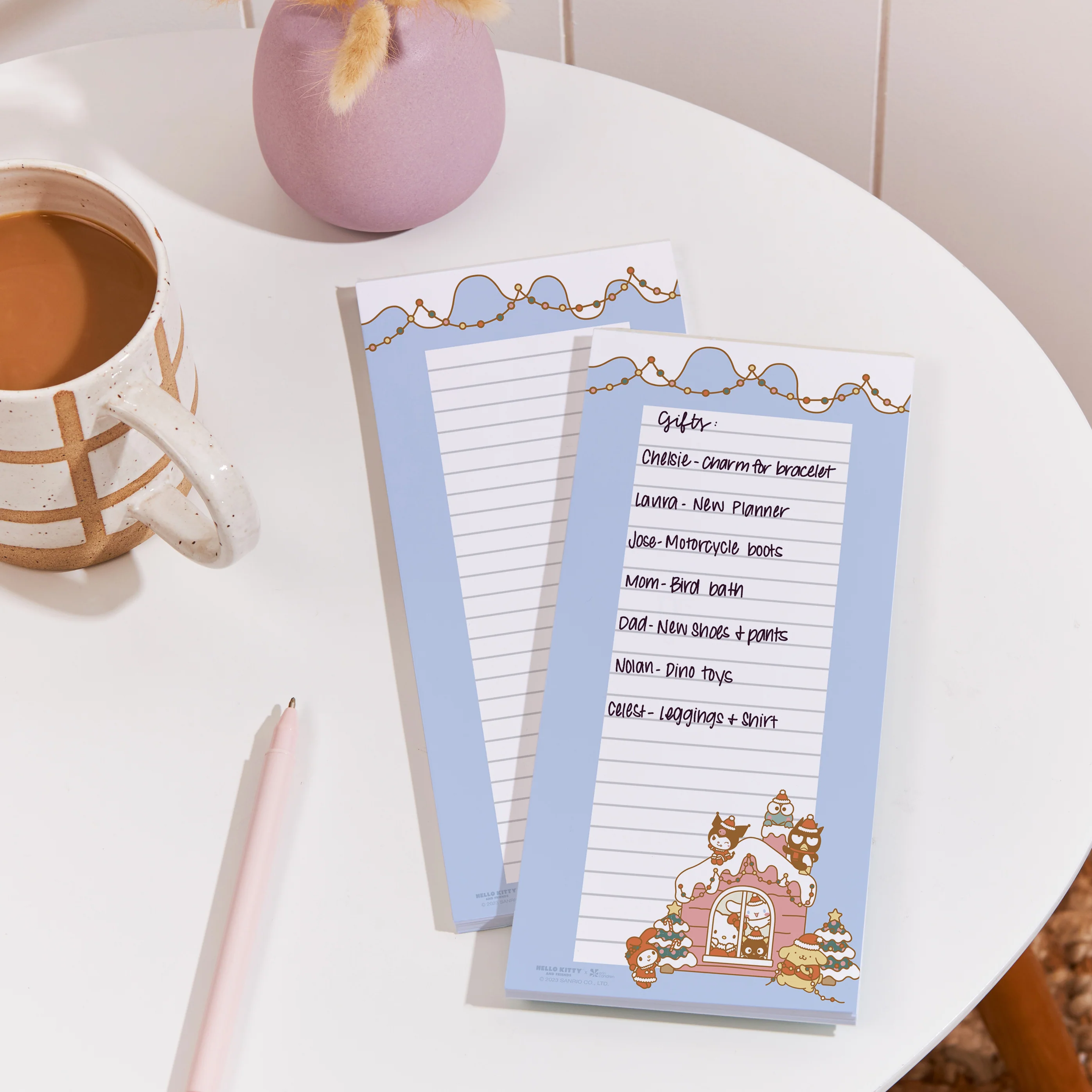 Hello Kitty and Friends x Erin Condren Holiday List Notepad 2-Piece Set - Image 3
