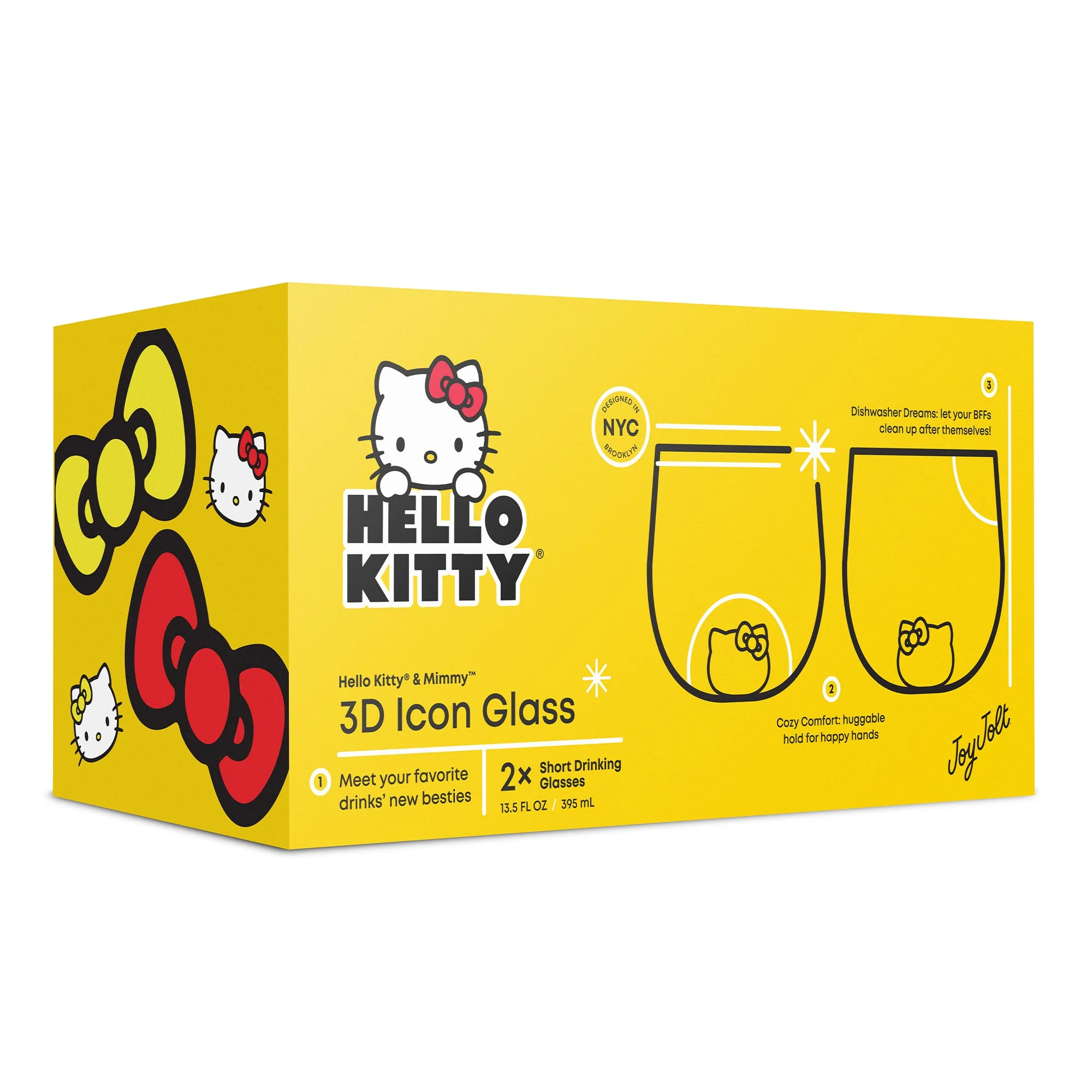 Hello Kitty and Mimmy 3D Icon Short Drinking Glasses (Set of 2) - Image 11