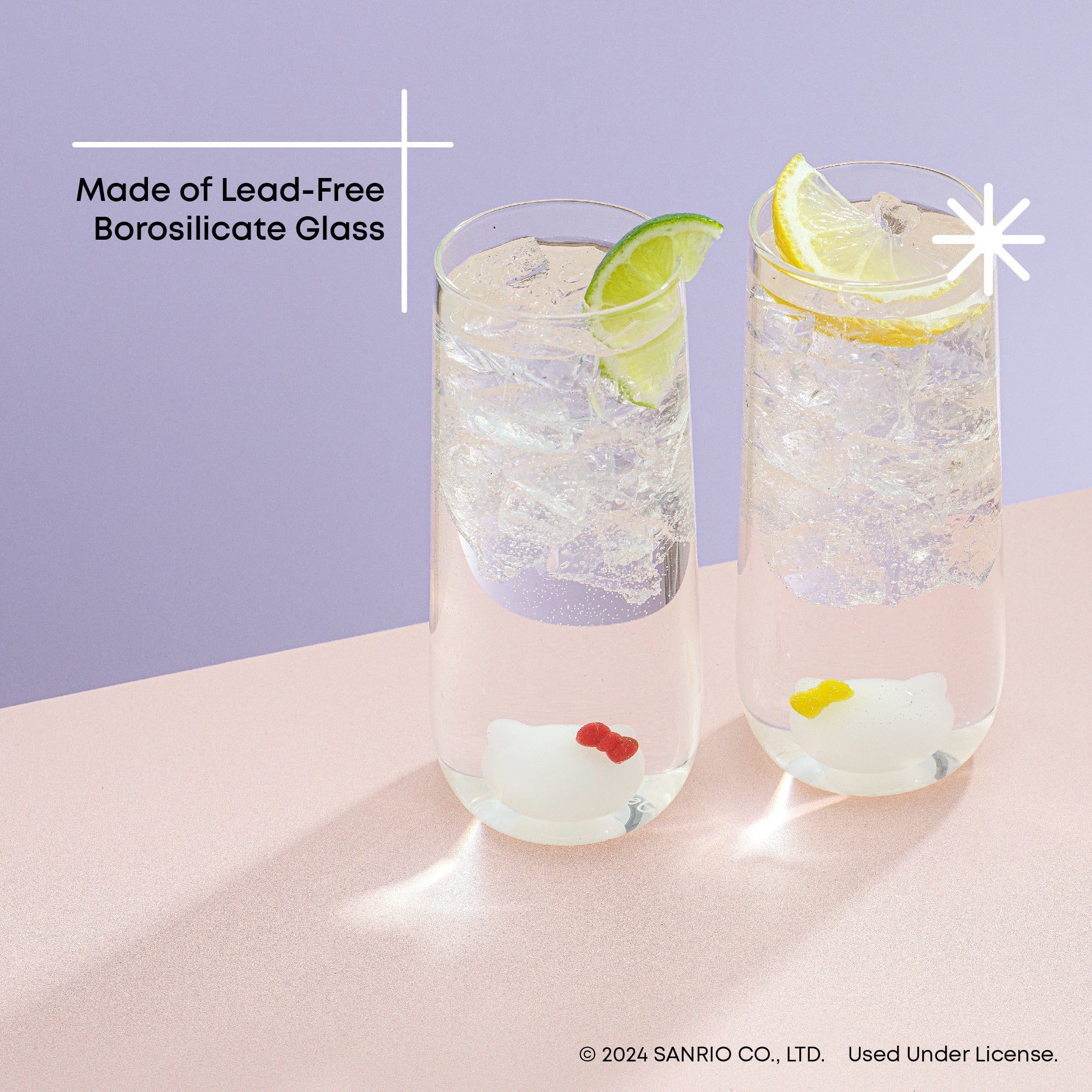 Hello Kitty and Mimmy 3D Icon Tall Drinking Glasses (Set of 2) - Image 5