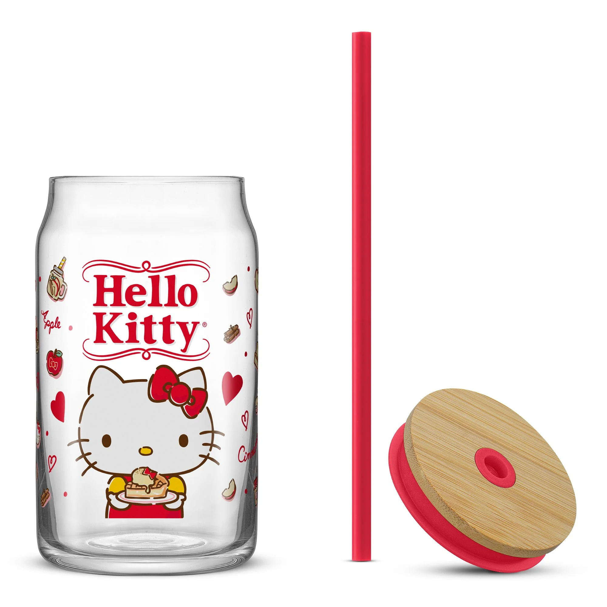 Hello Kitty Favorite Flavor Lidded Glass Tumbler - Image 8