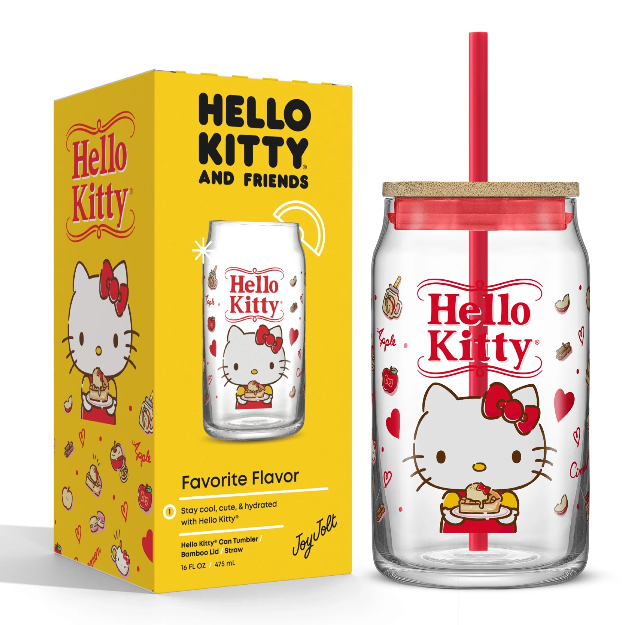 Hello Kitty Favorite Flavor Lidded Glass Tumbler - Image 9