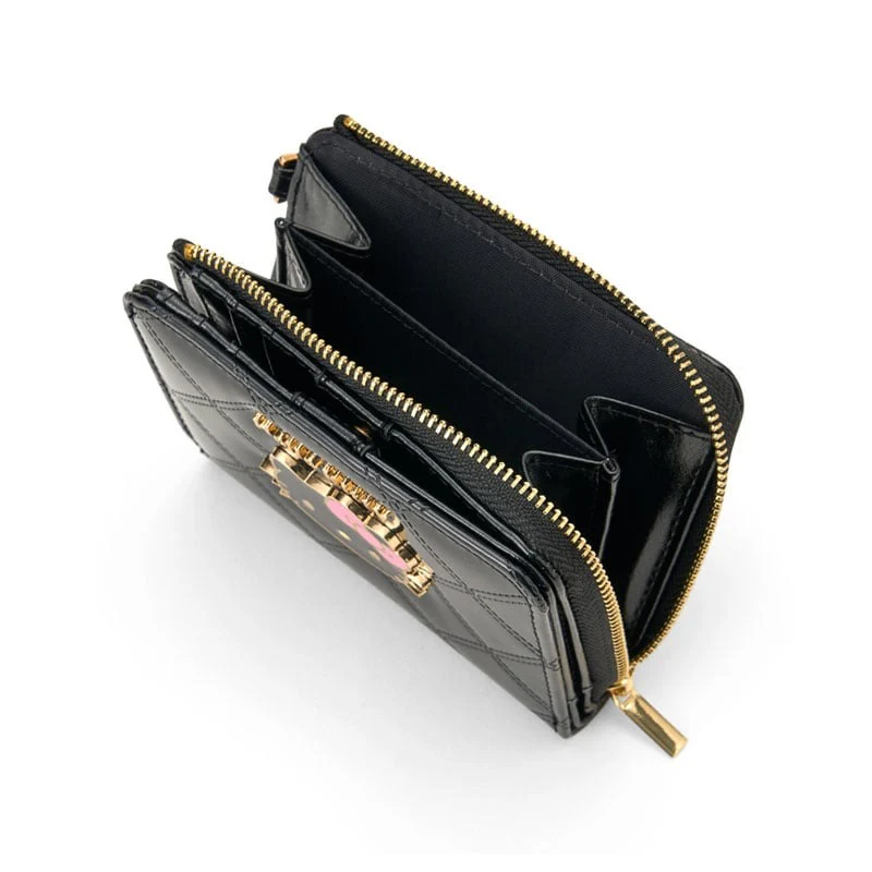 Hello Kitty Quilted Bi-Fold Wallet (Black) - Image 3