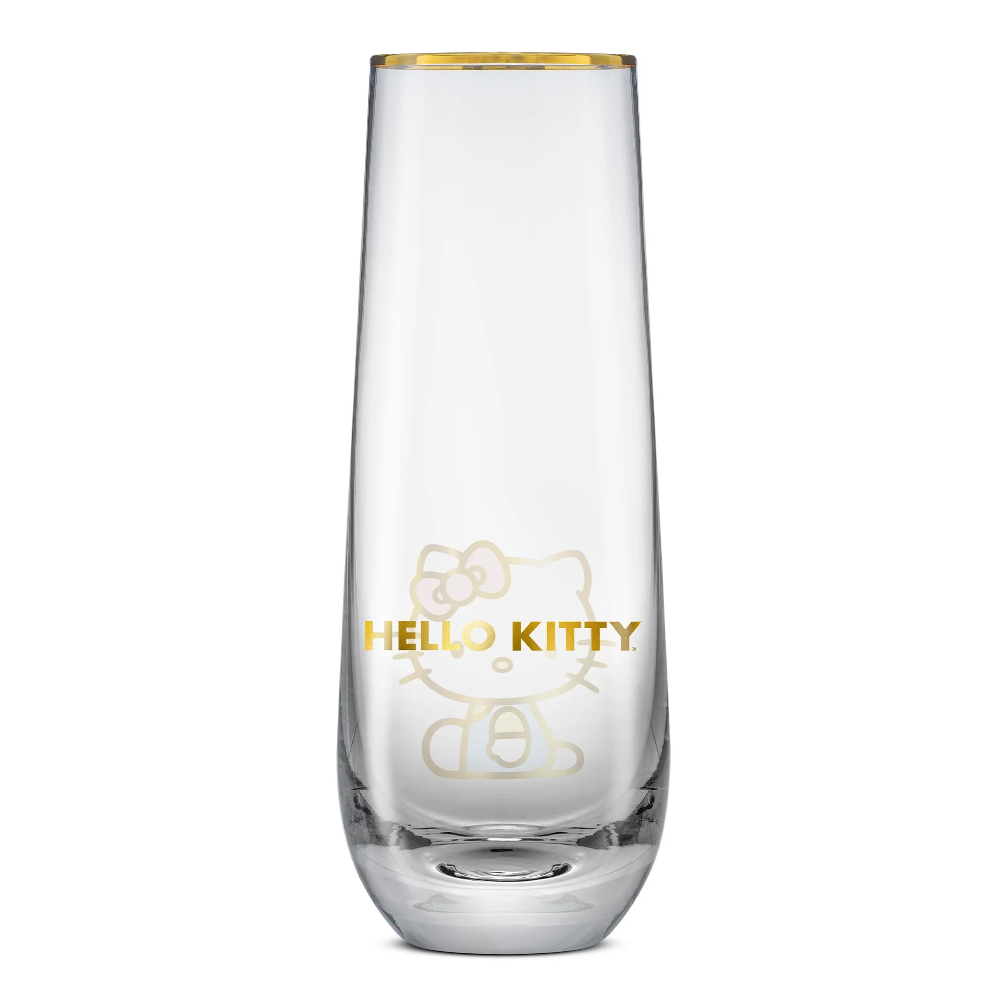 Hello Kitty Stay Gold Stemless Flutes (Set of 4) - Image 10