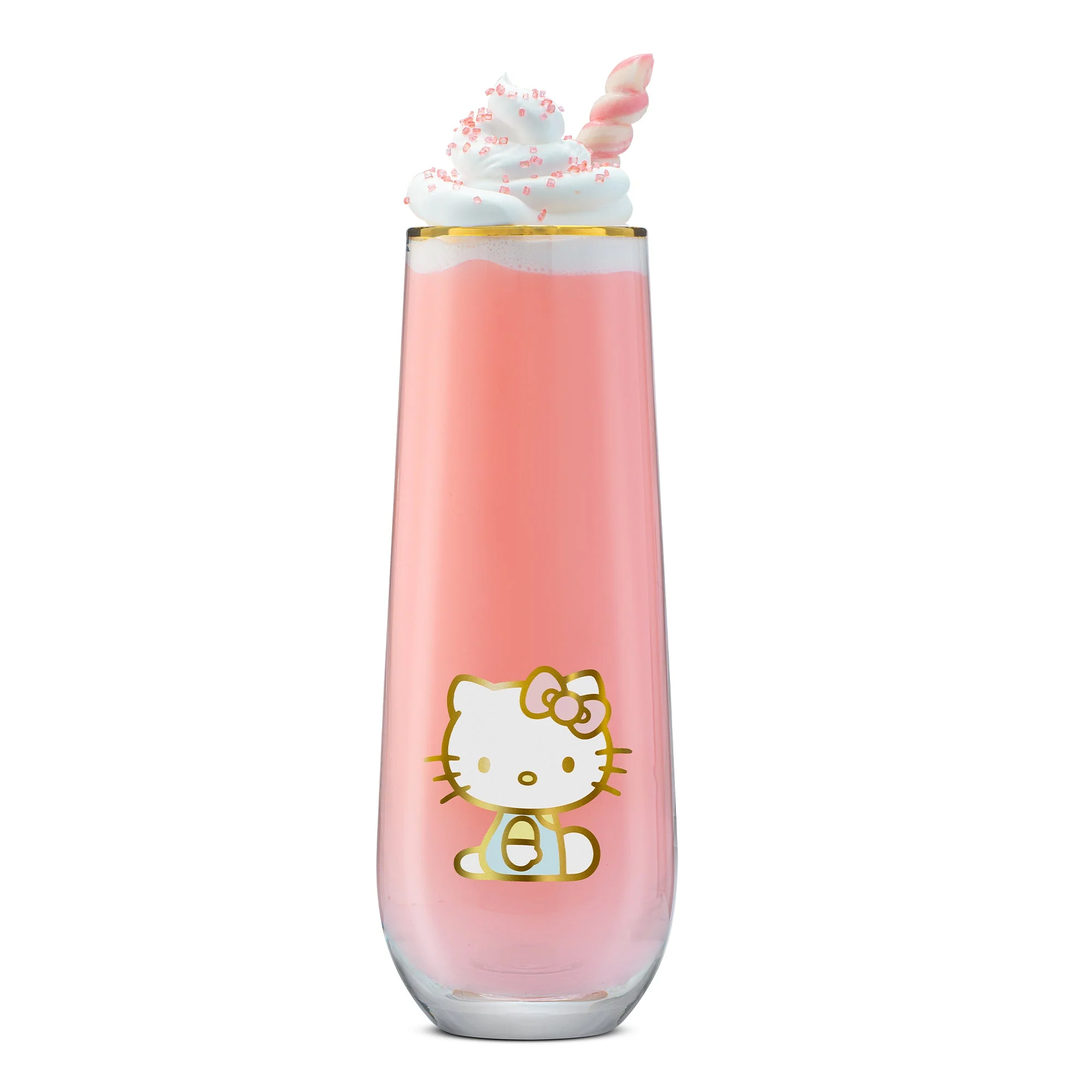 Hello Kitty Stay Gold Stemless Flutes (Set of 4) - Image 11
