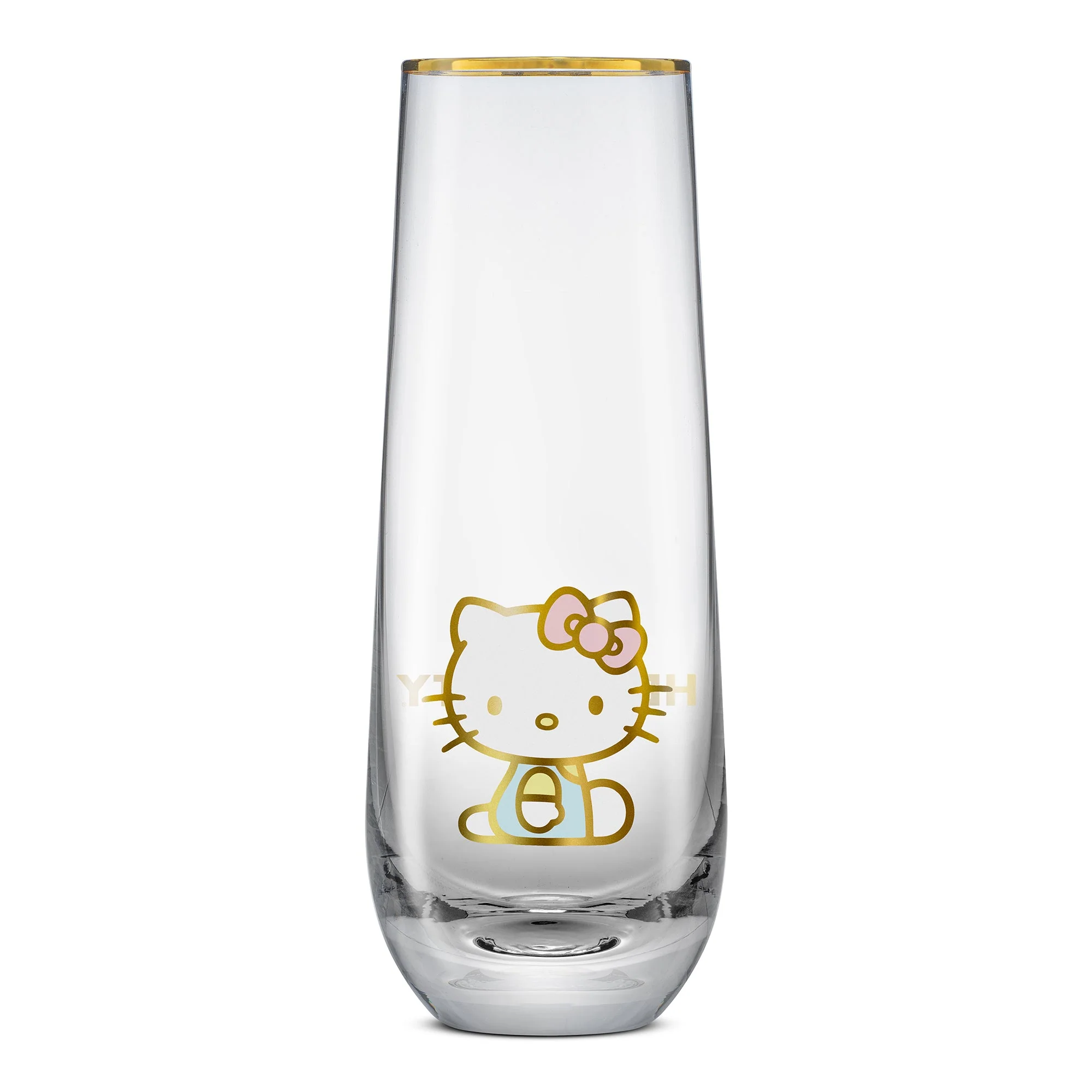 Hello Kitty Stay Gold Stemless Flutes (Set of 4) - Image 9