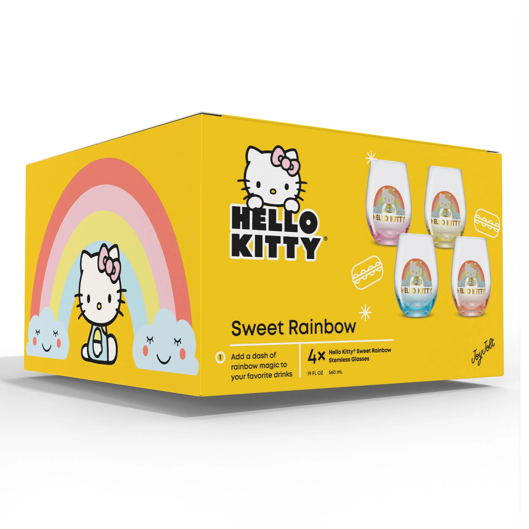 Hello Kitty Sweet Rainbow Stemless Glasses (Set of 4) - Image 13