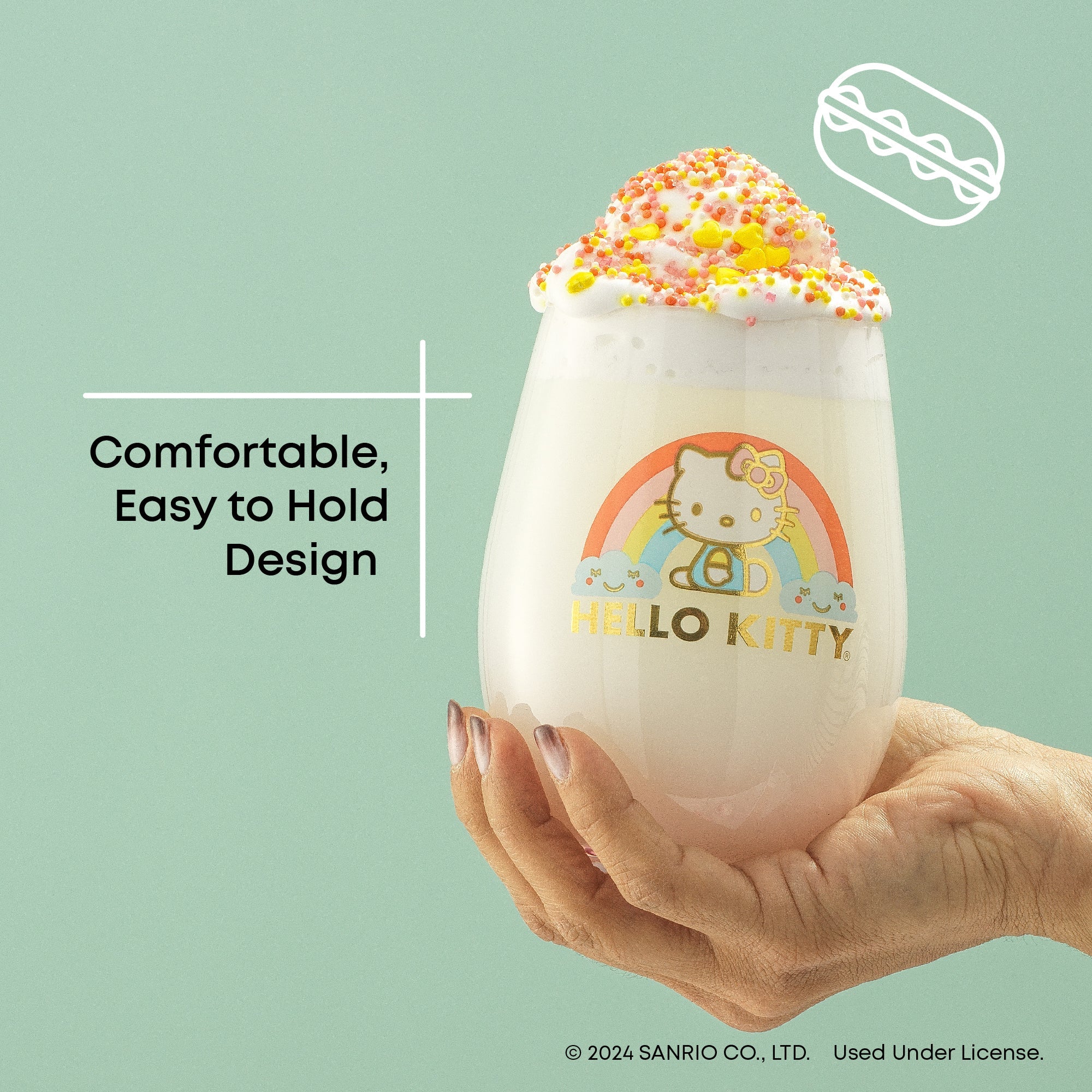 Hello Kitty Sweet Rainbow Stemless Glasses (Set of 4) - Image 5