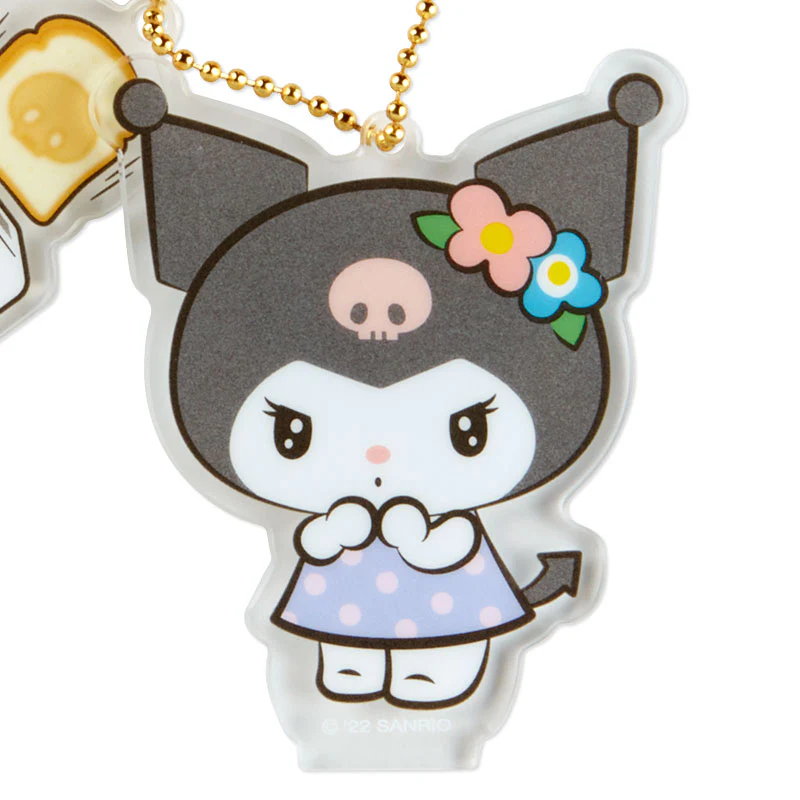 Kuromi Acrylic Keychain and Stand (Retro Room Series) - Image 3