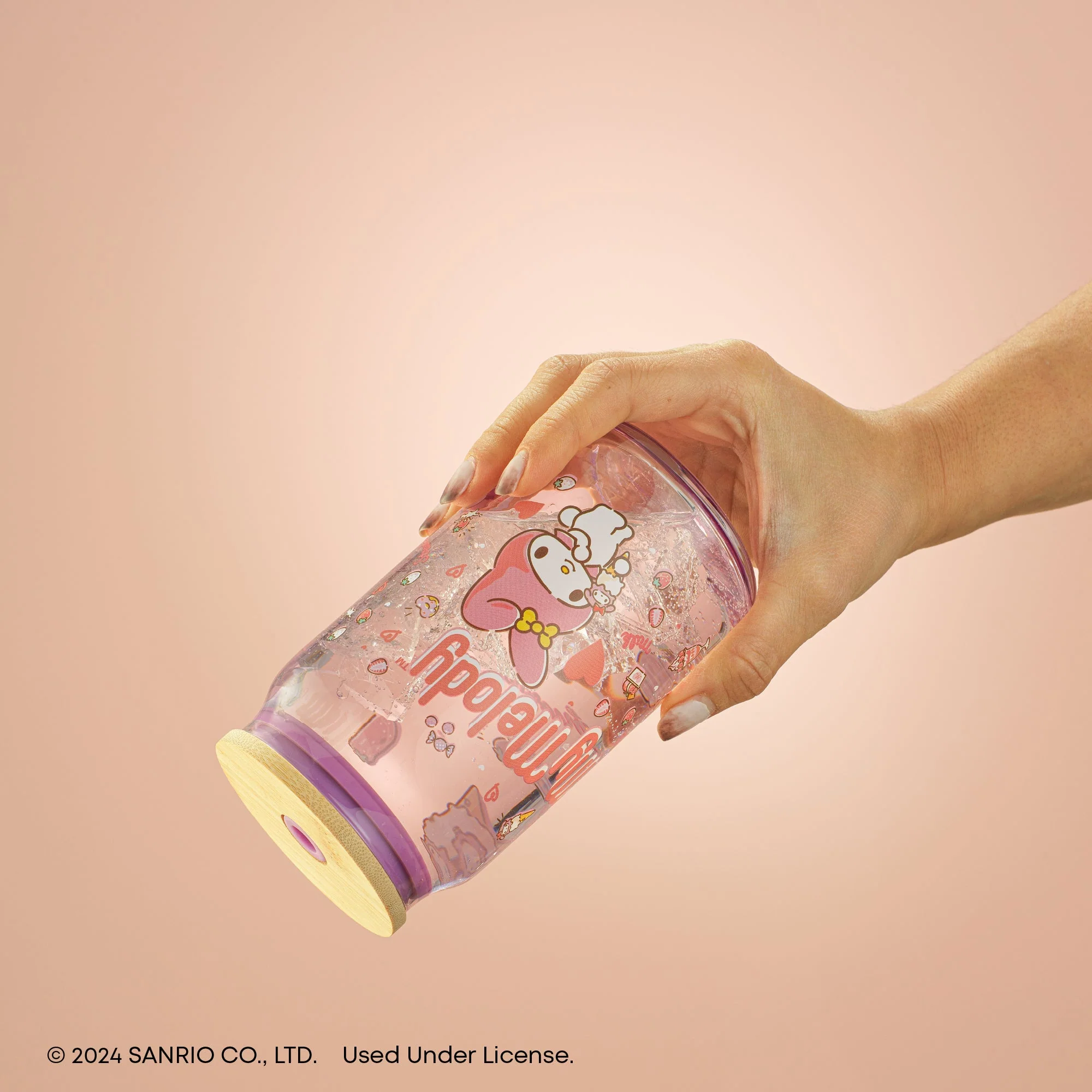 My Melody Favorite Flavor Lidded Glass Tumbler - Image 10