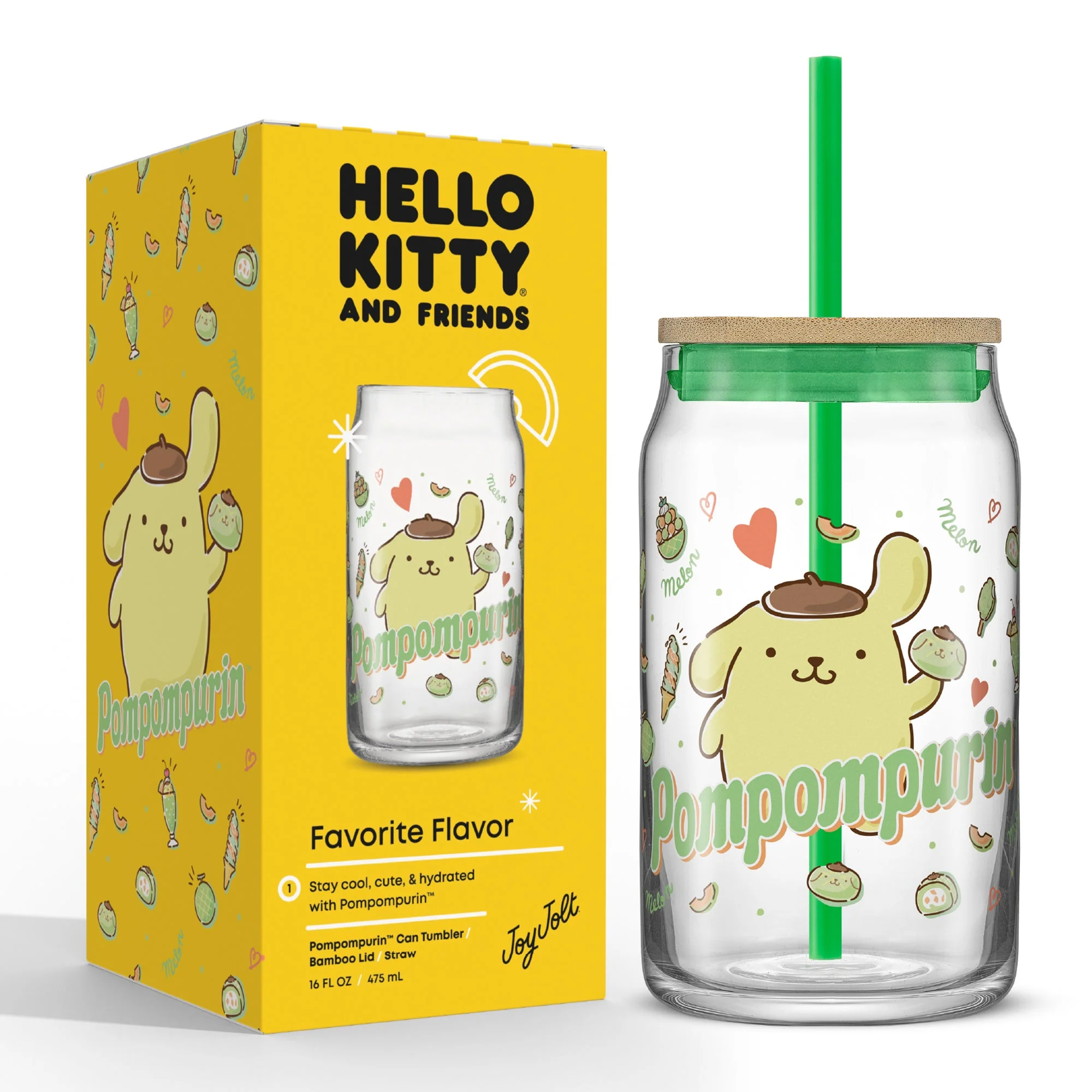 Pompompurin Favorite Flavor Lidded Glass Tumbler - Image 12