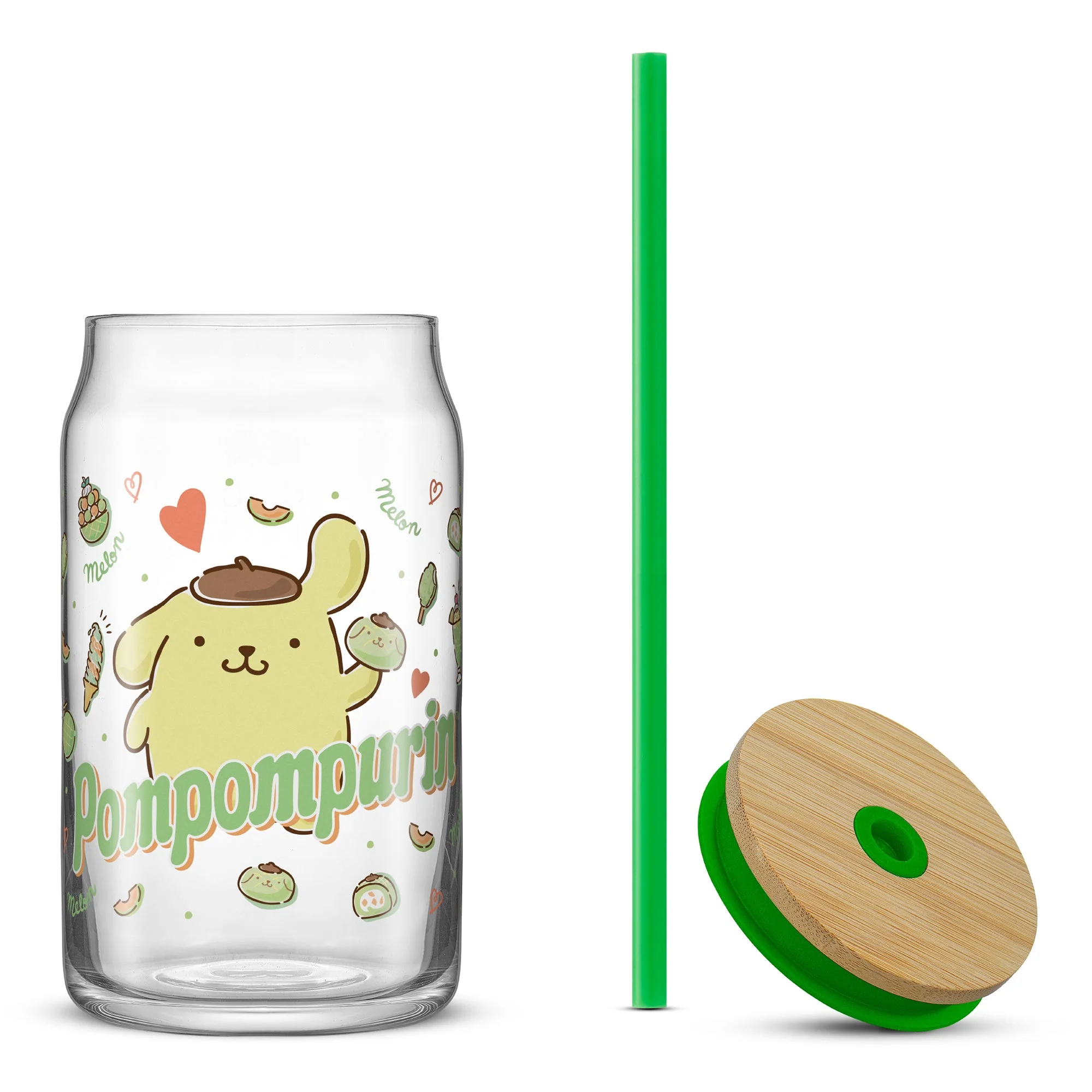 Pompompurin Favorite Flavor Lidded Glass Tumbler - Image 8